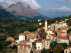 View of Evisa Corsica Island France